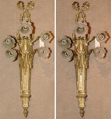 Lot 381 - Pair of Neoclassical Style Gilt-Metal...