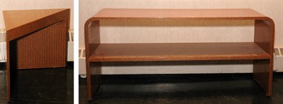 Lot 151 - Lacquered Console and Corner Table Height of...