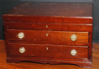 Lot 261 - Victorian Style Mahogany Flatware Chest Height...