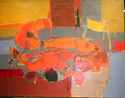 Lot 74 - Gabriel Godard French, b.1933 COMPOSITION AUX...