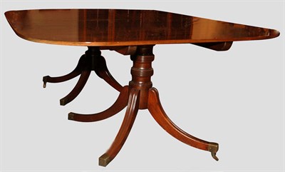 Lot 306 - Georgian Style Mahogany Double-Pedestal Dining...