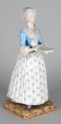 Lot 2451 - Meissen Porcelain Figure of a Maid The...