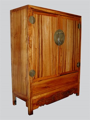 Lot 211 - Chinese Elm Cabinet Late 19th century Height...