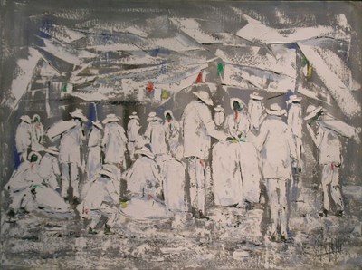 Lot 43 - A. Garcia Salazar Mexican, 20th century FIESTA...