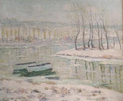 Lot 1219 - Ernest Lawson 1873-1939 WILLOWS IN WINTER...
