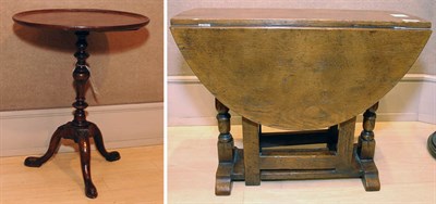 Lot 554 - Georgian Style Mahogany Tripod Candlestand...
