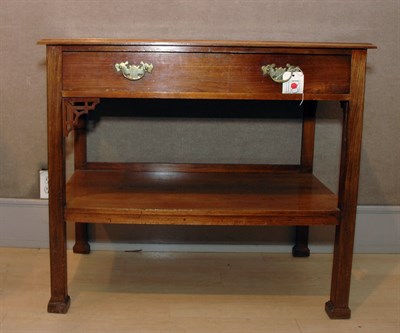 Lot 457 - Georgian Style Mahogany Two-Tier Single-Drawer...