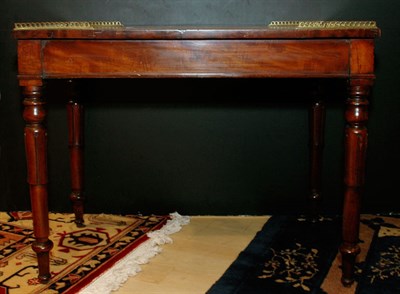 Lot 487 - Victorian Leather Top Brass Mounted Mahogany...