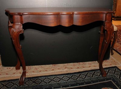 Lot 345 - Victorian Style Burl-Wood Console Height 30...