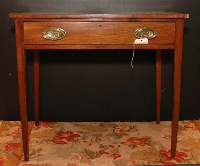 Lot 385 - George III Mahogany Single-Drawer Side Table...