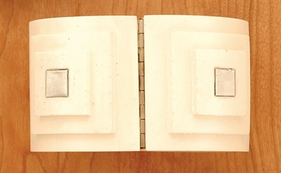 Lot 211 - Ungaro Creme Geometric Cuff French, 1960s...
