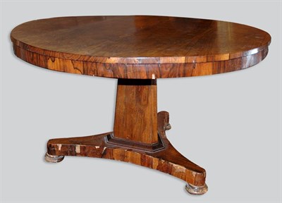Lot 1232 - Regency Style Rosewood Center Table Height 28...