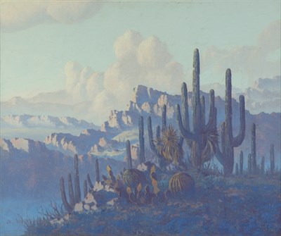 Lot 1303 - Jack Van Ryder 1898-1968 CACTUS AND CLIFFS...