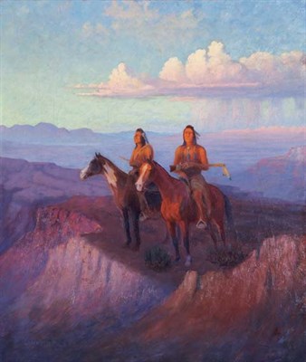 Lot 2368 - Lone Wolf American, 1882-1970 Two Indian...