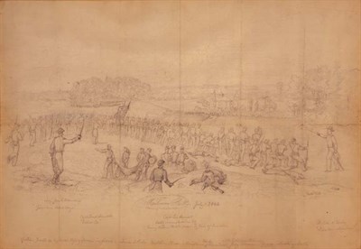 Lot 2342 - Vander Weyde American, 19th Century Battle of...