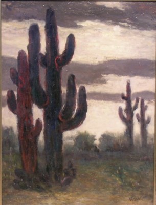 Lot 1046 - Albert Lorey Groll American, 1866-1952 Cactus...