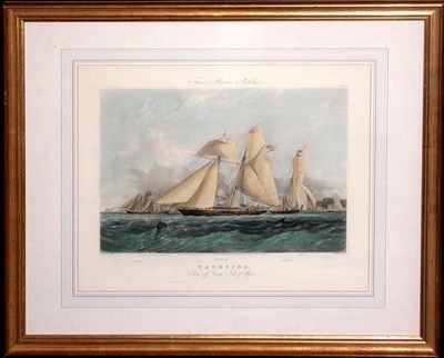 Lot 82 - After T. S. Robins YACHTING Hand-colored...