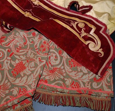 Lot 180A - Box of Miscellaneous Fabrics Comprising...