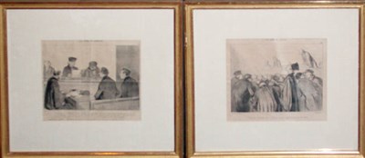 Lot 71 - Honore Daumier LES GENS DE JUSTICE Two...