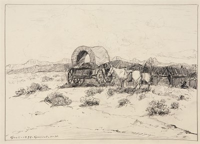 Lot 3055 - Albert Lorey Groll American, 1866-1952 Wagon...