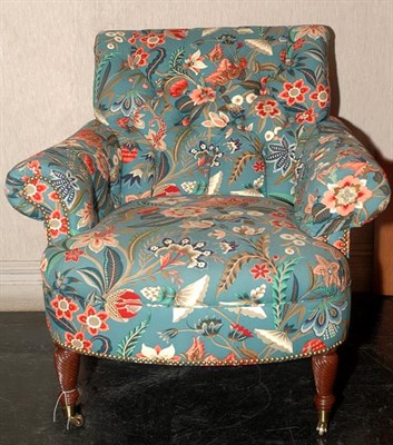 Lot 165 - Victorian Style Upholstered Armchair