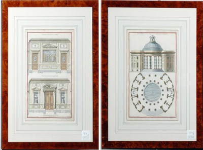 Lot 80A - Deneufforge [ARCHITECTURE STUDIES] Eight...