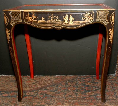Lot 137 - Chinoiserie Painted Side Table Height 28 1/4...