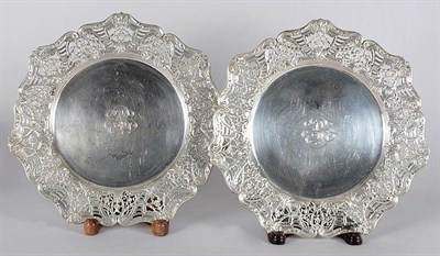 Lot 2265 - Pair of Black, Starr & Frost Reticulated...