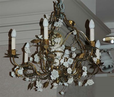 Lot 454 - Louis XV Style Gilt-Metal and Porcelain...