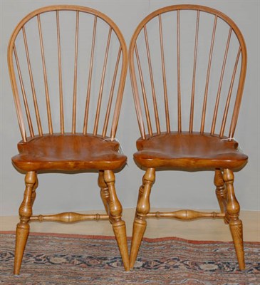 Lot 451 - Set of Eight Windsor Style Fruitwood Chairs