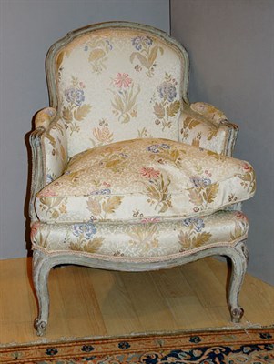 Lot 3307 - Louis XV Style Painted Bergere