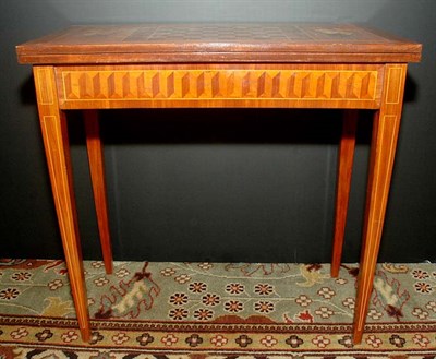 Lot 209 - Georgian Style Inlaid Mahogany Game Table...