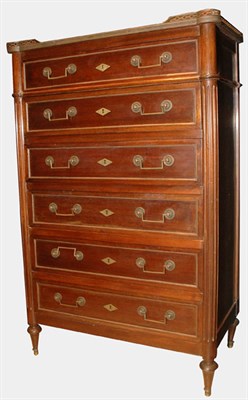 Lot 229 - Louis XVI Style Mahogany Chest of Drawers...