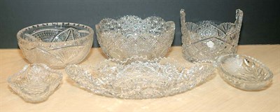 Lot 248 - Six American Brilliant Period Cut Glass Bowls