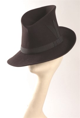 Lot 254 - Philip Treacy Black Trilby English, late 1990s...