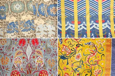 Lot 341 - Group of Four Exotic Textiles The first an...