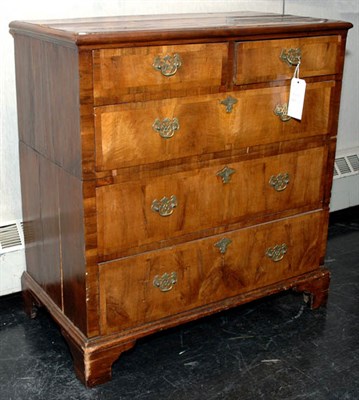 Lot 145 - Georgian Style Burl-Wood Chest of Drawers...
