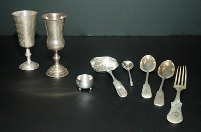 Lot 354 - Miscellaneous Group of Russian Silver and...