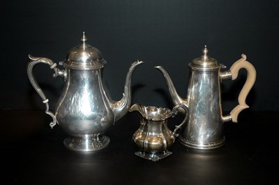 Lot 368 - American Sterling Silver Teapot, Coffee Pot...