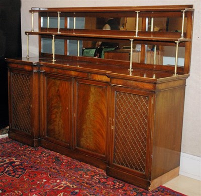 Lot 380 - Regency Style Mahogany Sideboard Height 58 1/2...