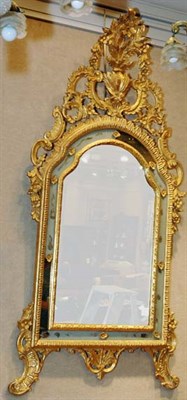 Lot 403 - Rococo Style Gilt-Wood Mirror Height 66 inches,...