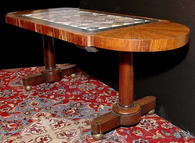 Lot 459 - William IV Style Specimen Marble Top Rosewood...