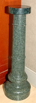Lot 458A - Neoclassical Style Green Marble Pedestal...