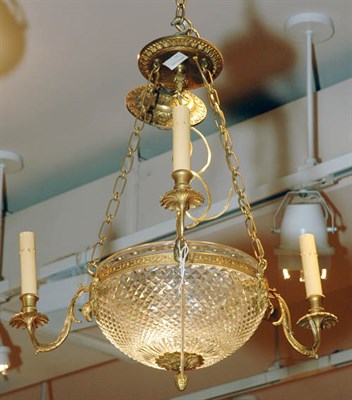 Lot 414B - Neoclassical Style Gilt-Metal and Glass...