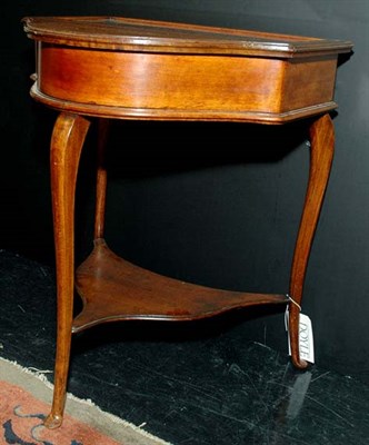 Lot 113 - Queen Anne Style Inlaid Mahogany Vitrine...