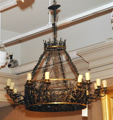Lot 414D - Spanish Baroque Style Scrolled Iron...