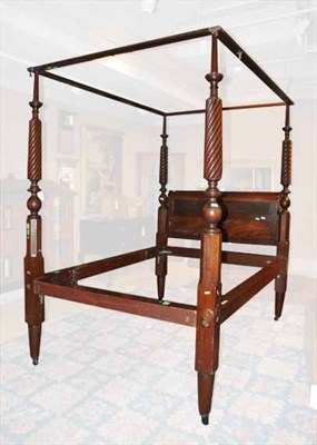 Lot 2286 - Classical Mahogany Tester Bed Second quarter...