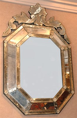 Lot 2736 - Venetian Mirror Framed Mirror Of octagonal...