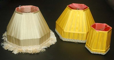 Lot 109A - Miscellaneous Group of Silk Lamp Shades