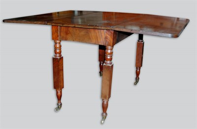 Lot 2172 - Mahogany Drop-Leaf Table Mid 19th century The...